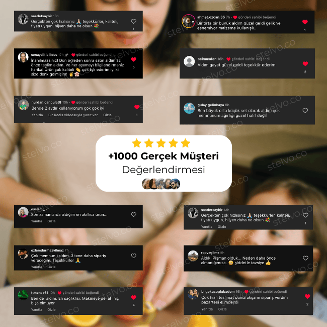 Stelvo™ Paslanmaz Çelik Kesme Tahtası