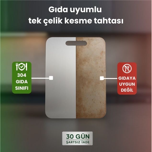 Stelvo™ Paslanmaz Çelik Kesme Tahtası